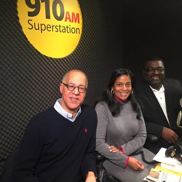 Bill Luse and Clifton Clarke with Karen Dumas